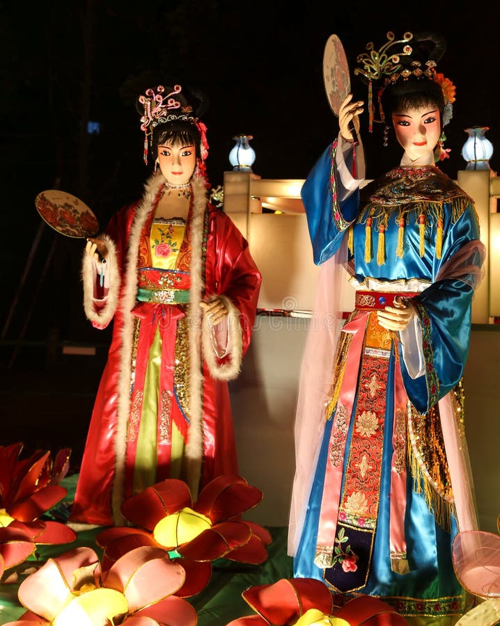 Latarniowy przedstawienie wziąć w Chengdu, porcelana