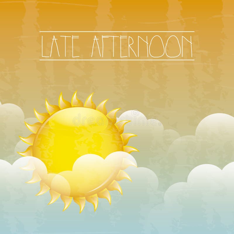 Late Afternoon Stock Vector Illustration Of Sunset Sunny 31091952