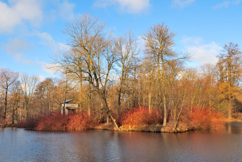 Late Autumn in St. Petersburg Stock Photo - Image of sunny, lake: 22041310