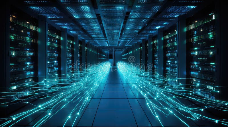 Latency data traffic royalty free illustration