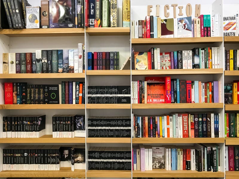 Latest English Famous Fiction Novels For Sale In Library Book Store royalty free stock photos Latest English Famous Fiction Novels For Sale In Library Book Store royalty free stock photos