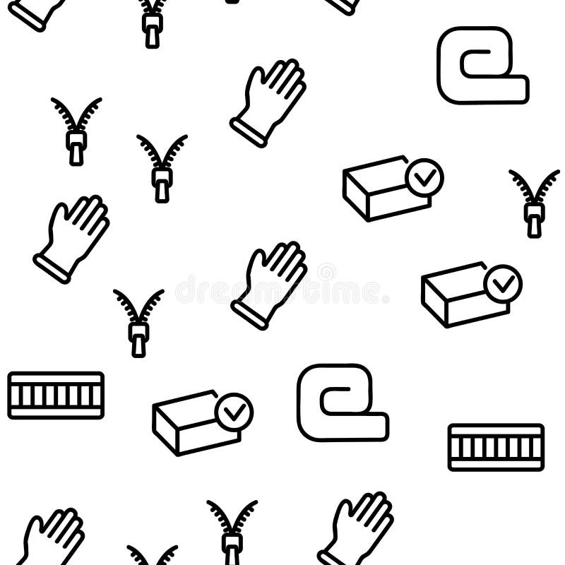 Glove of Latex Icon Vector. Isolated Contour Symbol Illustration Stock