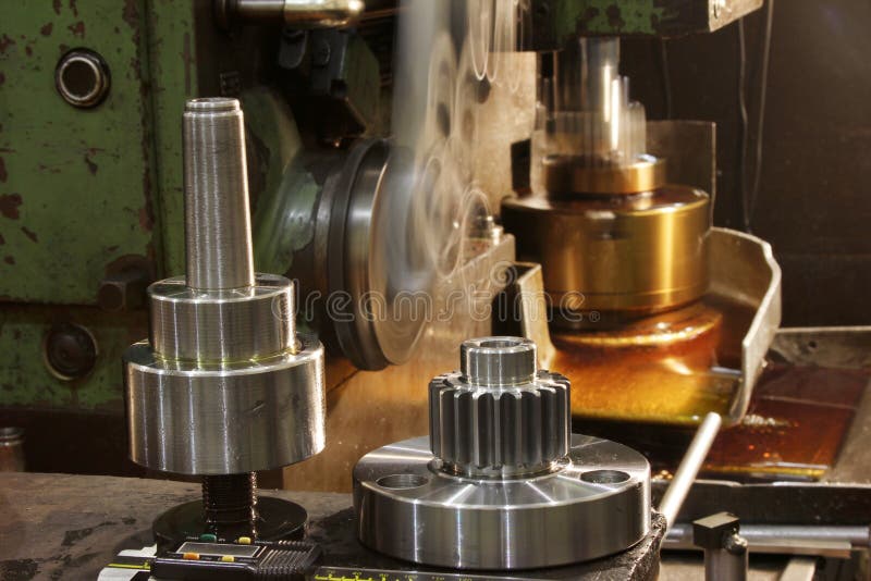 Lathe machine stock image. Image of hard, industrial 34040677