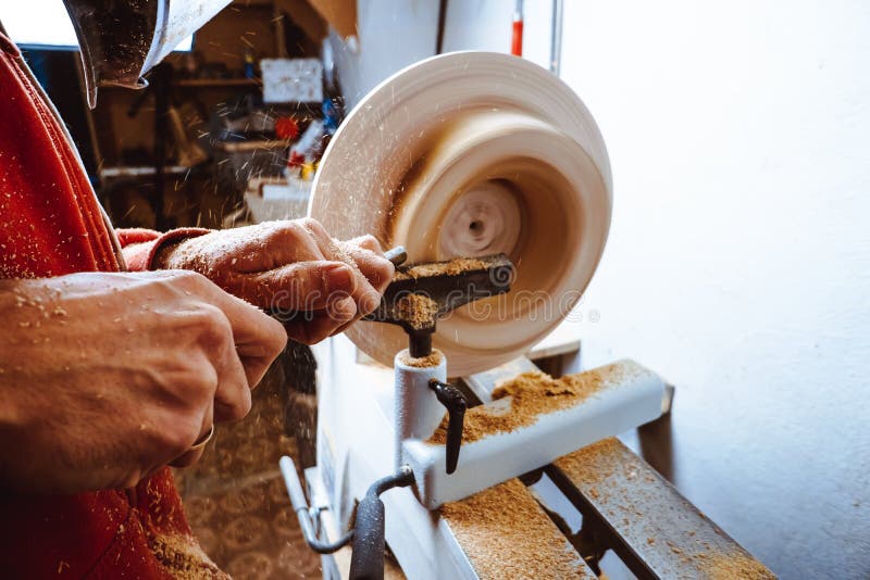 Lathe on a tree royalty free stock photos