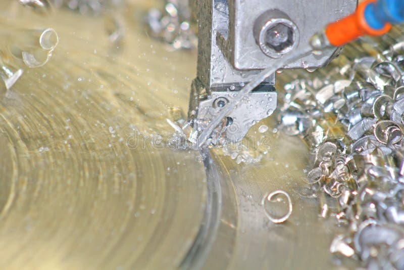 Lathe Turning Stainless Steel Stock Photo Image of iron, machine 3757996