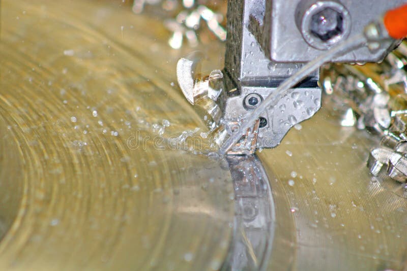 Lathe Turning Stainless Steel Stock Photo Image of iron, machine 3757996