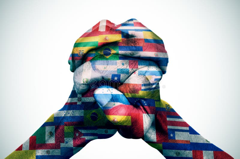 Latin - amerikanska länder arkivbild