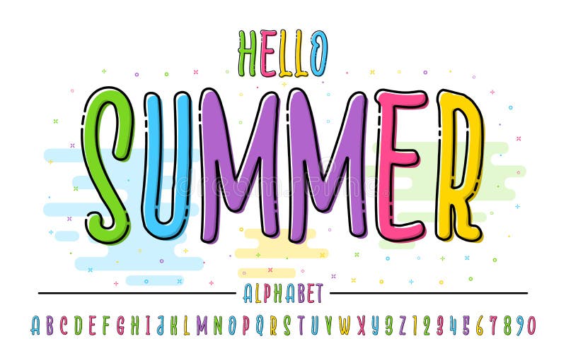 Hello Summer Gradient Melted Style Banner