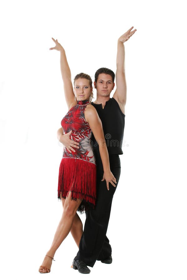 Latin dancing couple