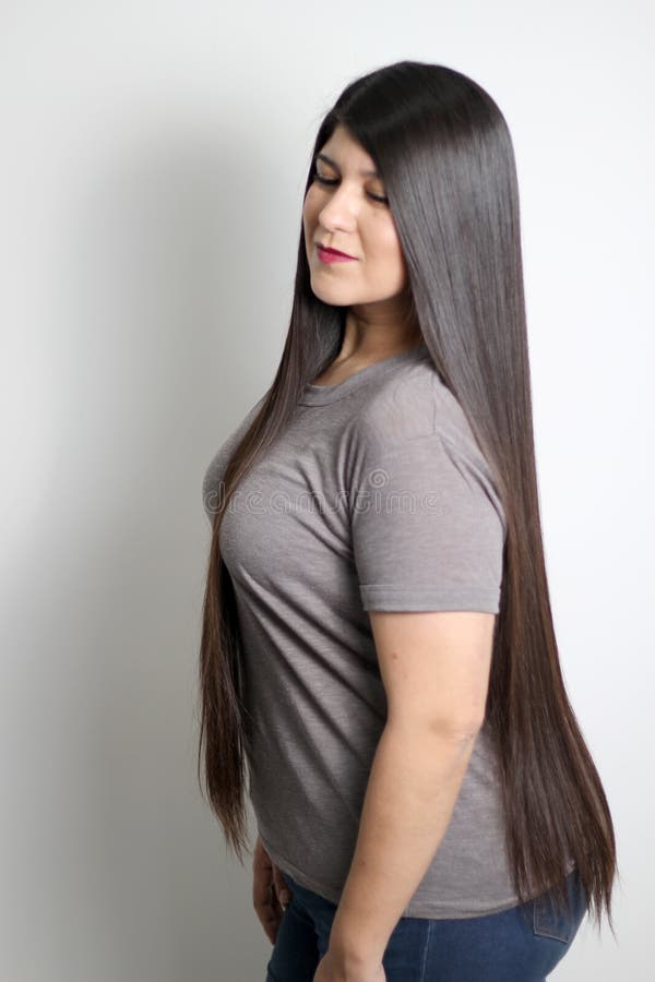 Latin Young Adult Woman Shows How Silky and Shiny Her Black Hair is, Very  Long, Straight, Very Happy and Proud of the Beautiful Ha Stock Image -  Image of latin, keratin: 249169119