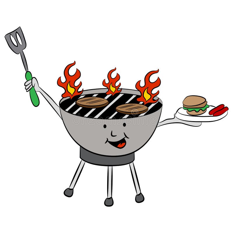 Lato grilla grill royalty ilustracja Lato grilla grill royalty ilustracja
