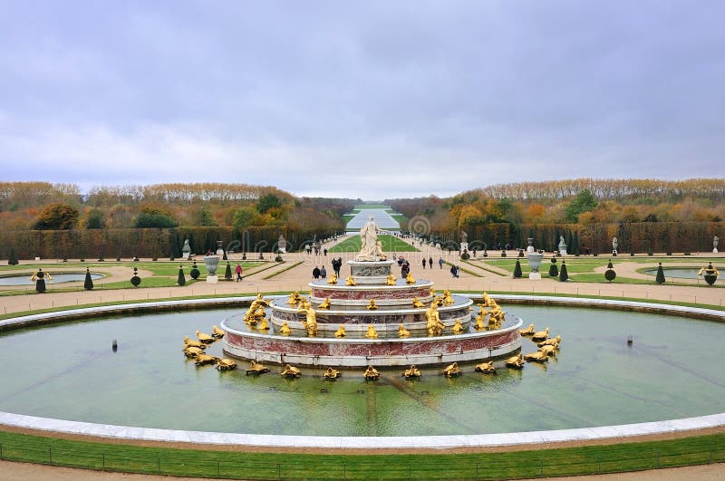 Latona Fountain At Versailles Palace Stock Photo Image Of Garden