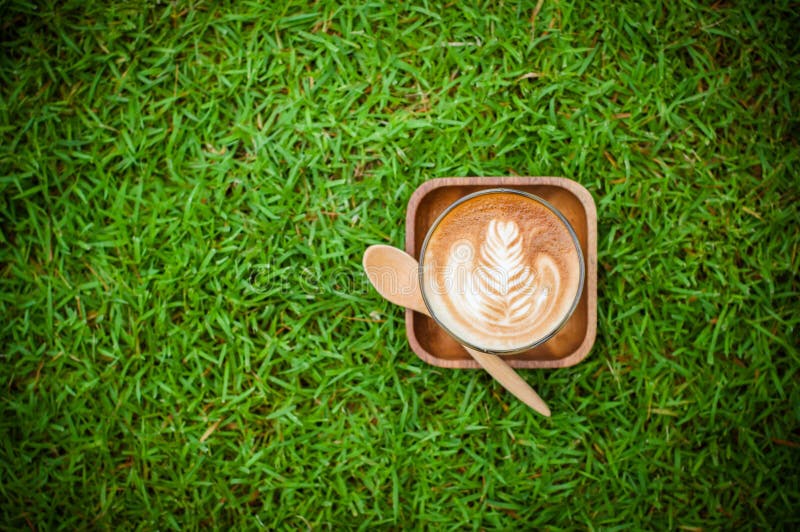 Latte photo stock. Image du café, latte, pelouse, lait 51131222
