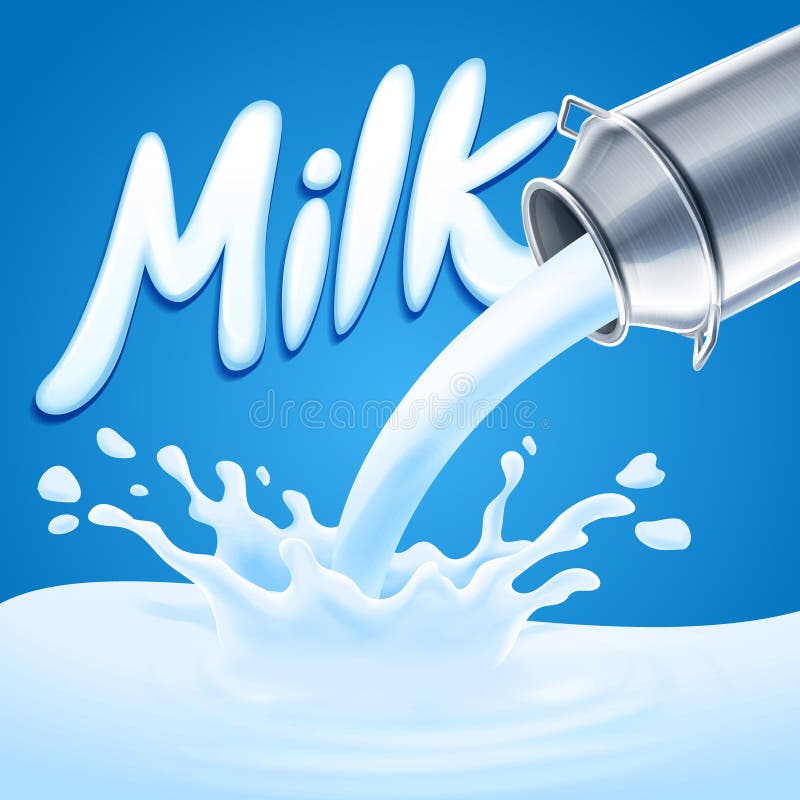 Banner for milk product farm. Banner for milk product farm