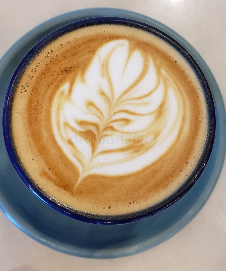 Leaf Latte Art stock image. Image of dish, caffeine - 229654927