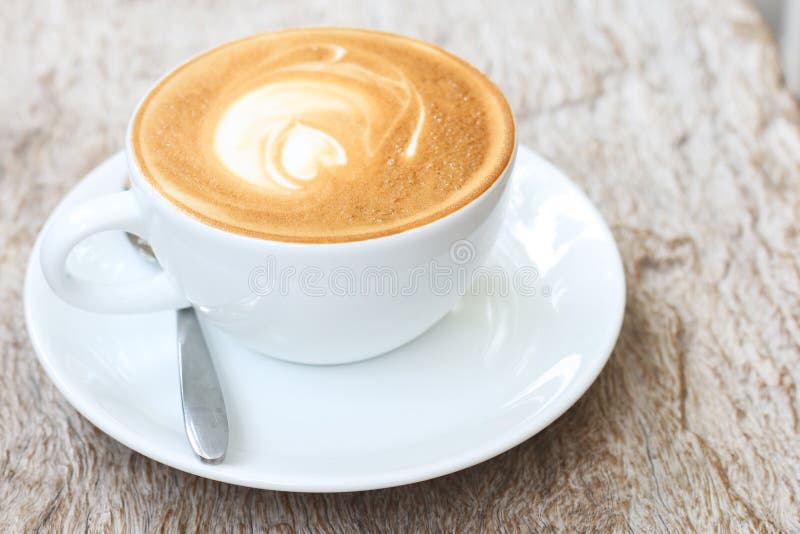 Latte art on royalty free stock photography