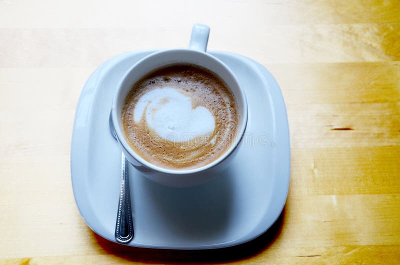 Latte Hot Coffee stock image. Image of health, caramel 69126625