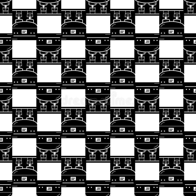 Latte machine maker pattern seamless vector vector illustration