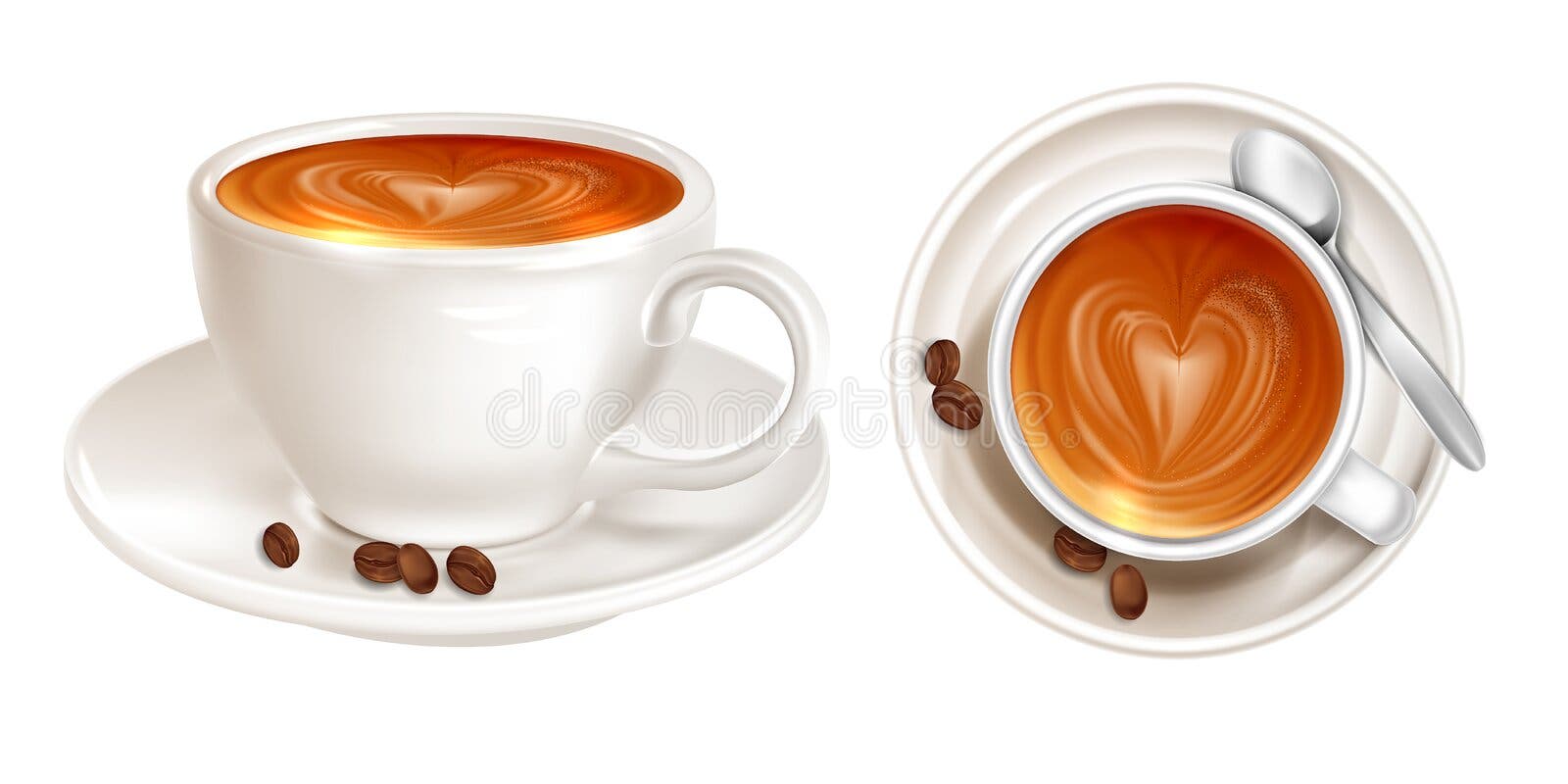 https://thumbs.dreamstime.com/b/latte-pattern-foam-top-side-view-isolated-white-background-realistic-coffee-necessary-accessories-vector-207912647.jpg?w=1600
