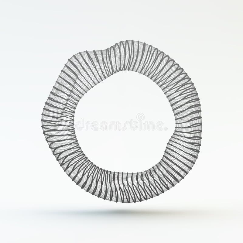 Element poligonal geometric cu latere. structură conexiune. vector illustration