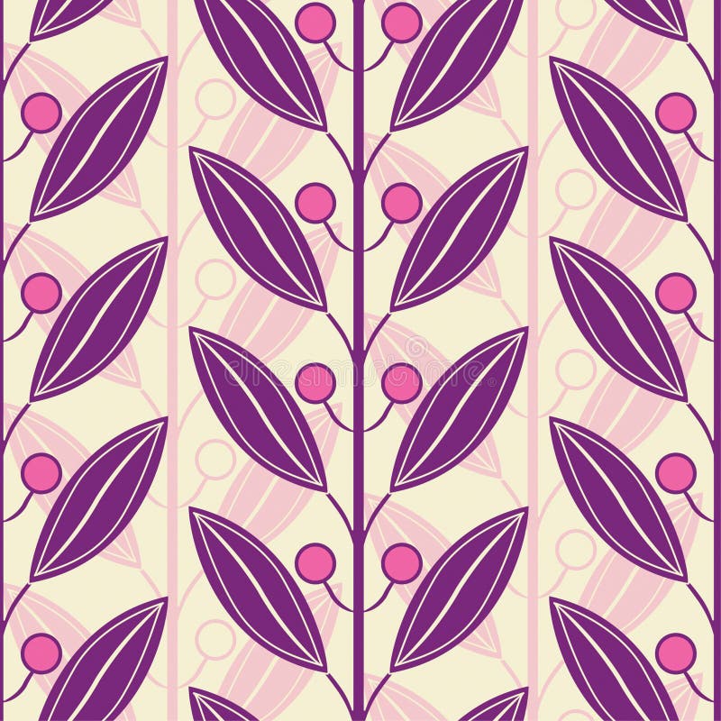 Lattice from stems and leaves vector illustration