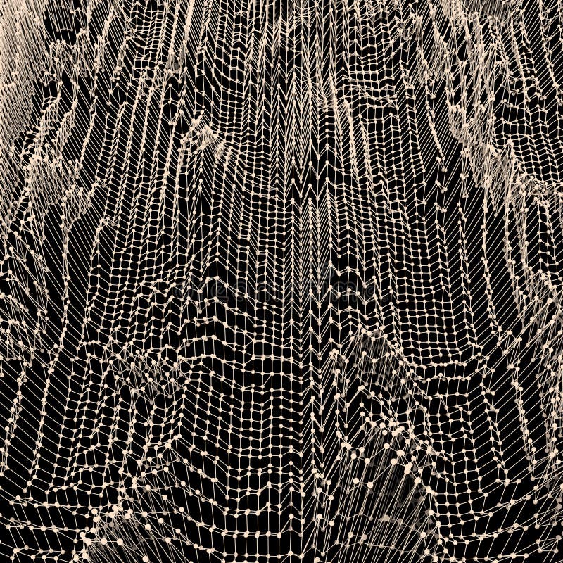 Lattice Structure. Network Technology Communication Background. royalty free illustration
