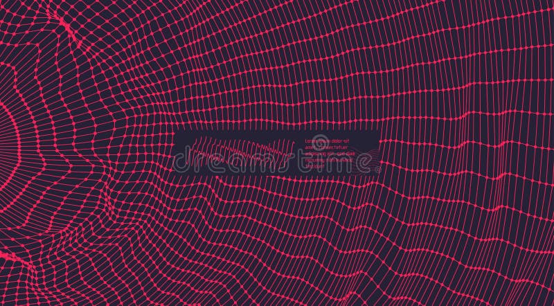 Lattice structure. Science or technology background. Graphic design. 3d grid surface. Abstract vector illustration vector illustration