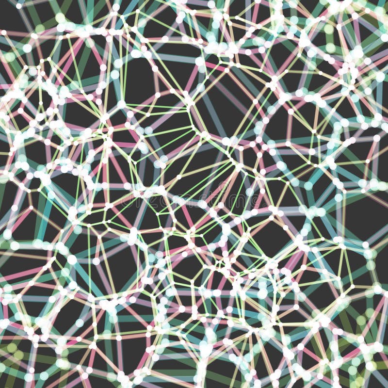 Lattice structure. Science or technology background. Graphic design. 3d grid surface. Abstract vector illustration stock illustration
