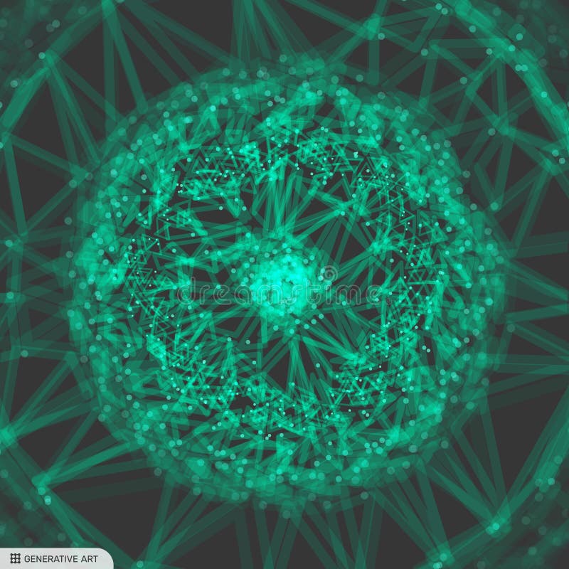 Lattice structure. Science or technology background. Graphic design. 3d grid surface. Abstract vector illustration vector illustration