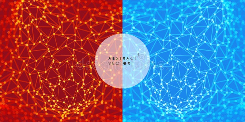 Lattice structure. Science or technology background. Graphic design. 3d grid surface. stock illustration