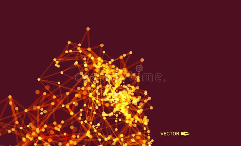 Lattice structure. Science or technology background. Graphic design. royalty free illustration