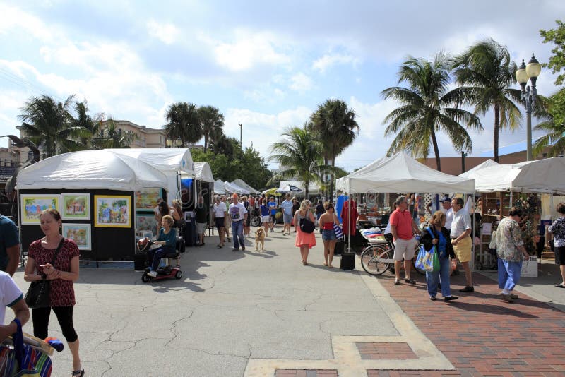 Craft Festival, Lauderdale by the Sea, Florida Editorial Image Image