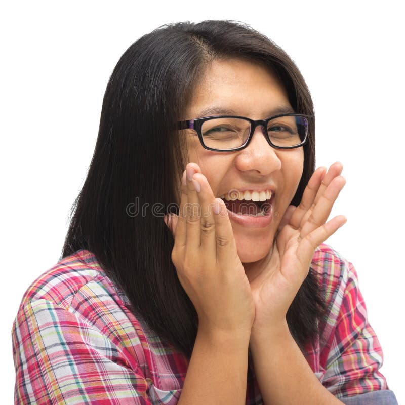 Laughing stock image. Image of glasses, laughing, gesture 27778417