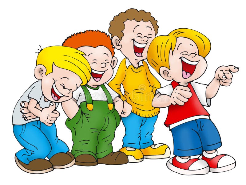 people laughing and pointing clipart