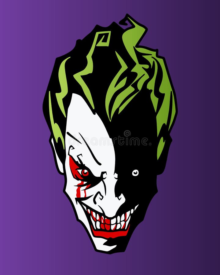 Joker face stock vector. Illustration of laugh, angry - 12998084