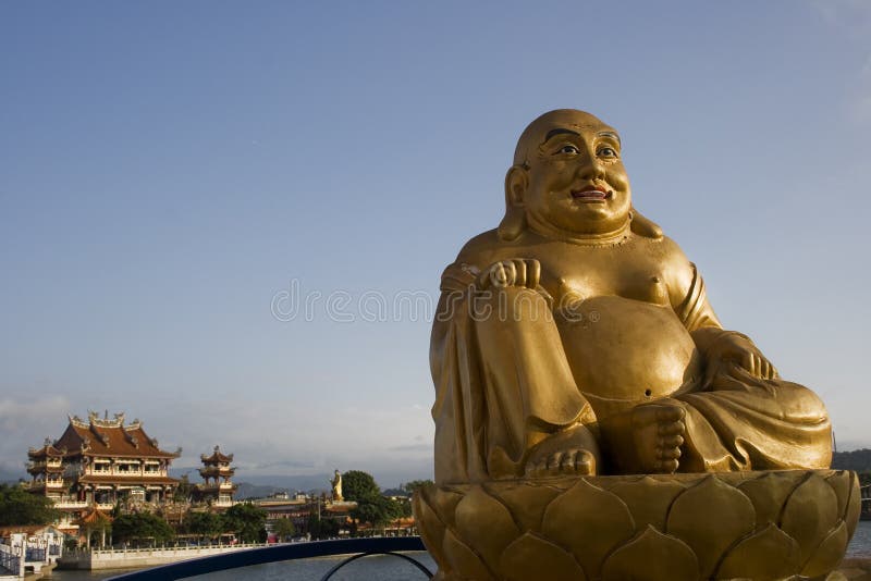 The Laughing Buddha stock photo. Image of taiwan, taoism - 9252898