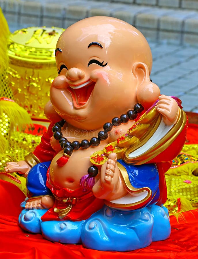 Laughing buddha stock photo. Image of decoration, ornament - 85626166
