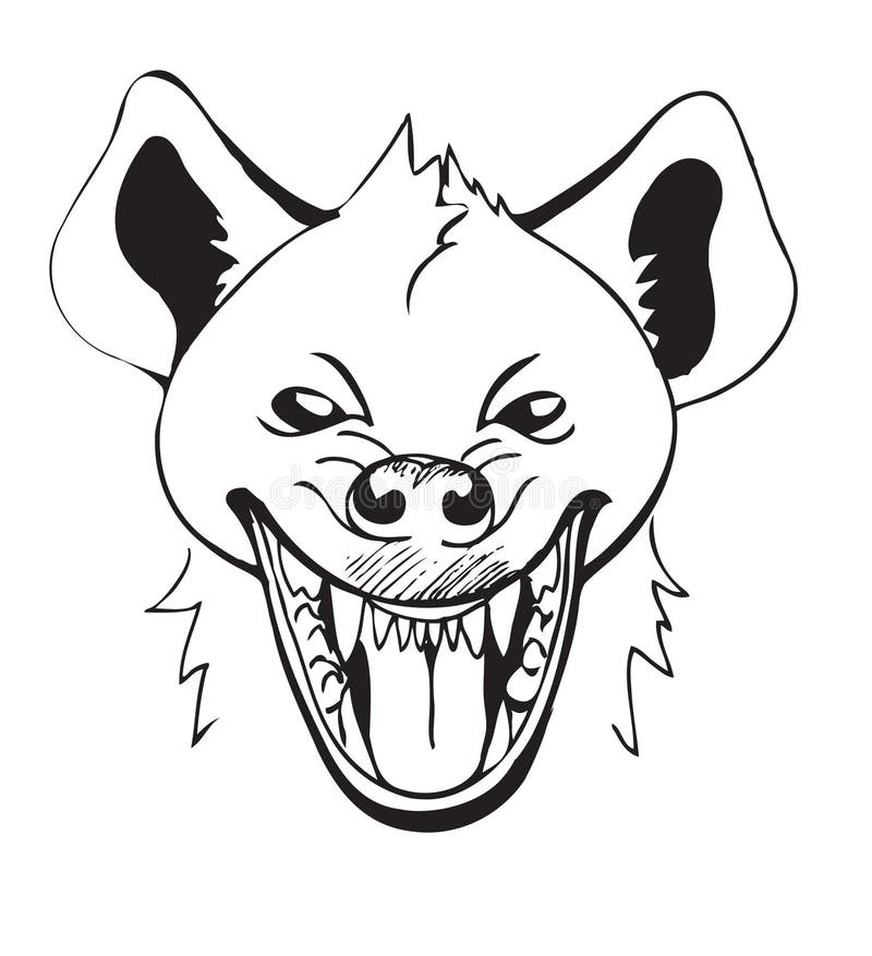 Hyena Laughing stock vector. Illustration of joke, cartoon - 13348503