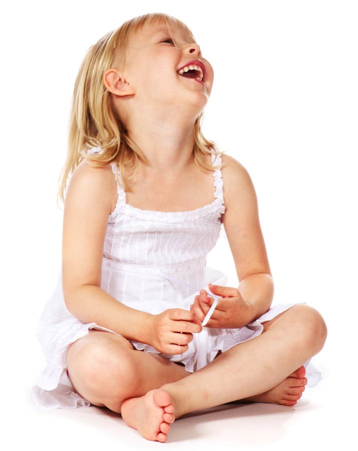 Laughing little girl