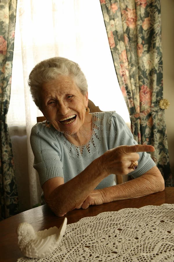 Laughing Old Lady stock photo. Image of aging, person - 2739148