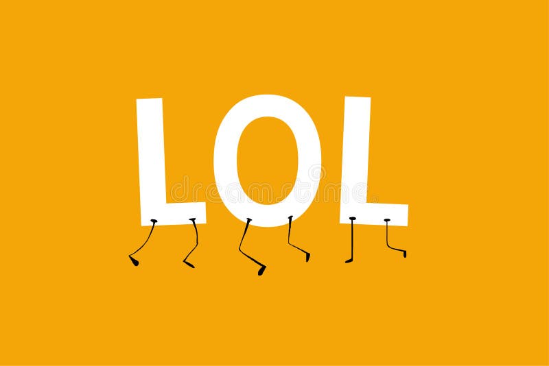 Lol Key Means Laughing Out Loud Funny or Laugh Stock Illustration -  Illustration of loud, haha: 34210501