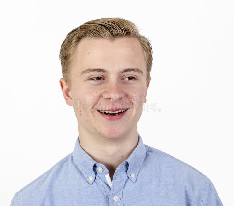 Laughing teenage boy stock image Laughing teenage boy stock image