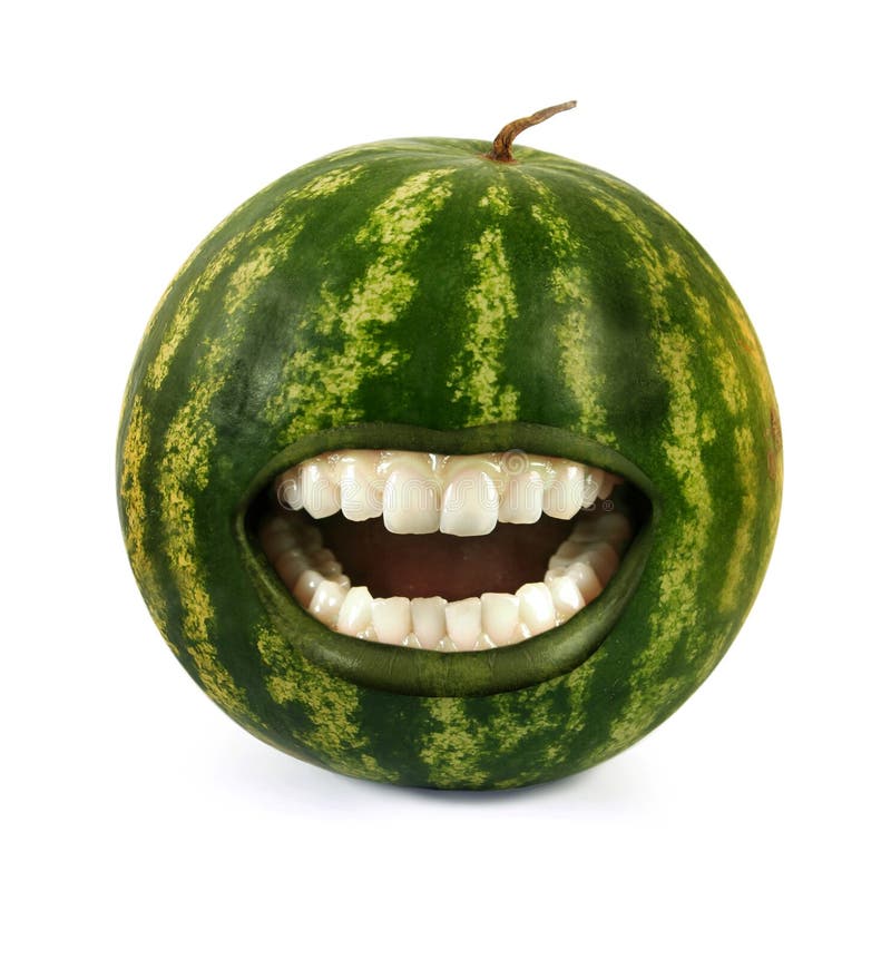 Laughing watermelon stock photo Image of juicy delight - 20855966