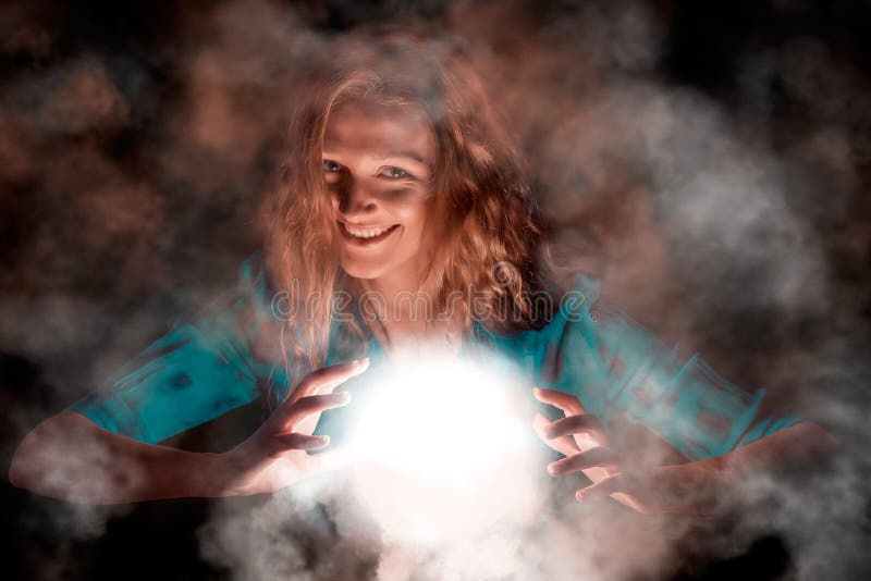 Laughing Witch with light sphere