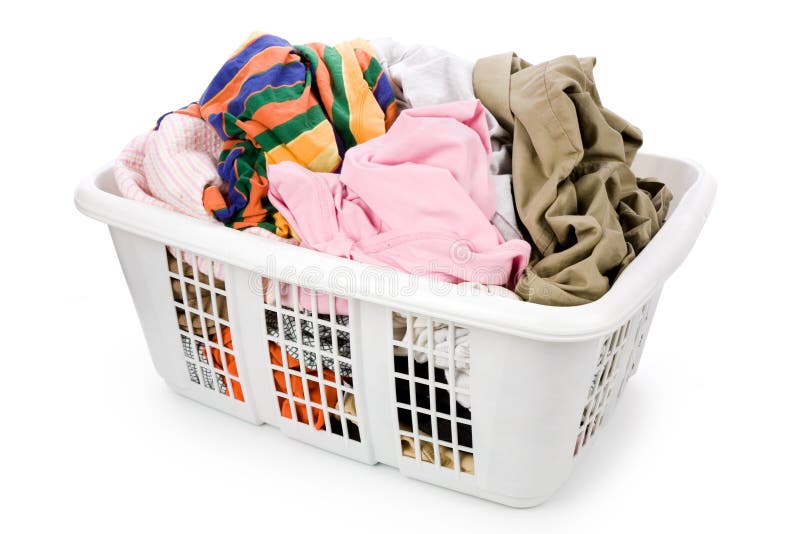 Laundry basket stock image. Image of hygiene, dirty, cleaning 7855971
