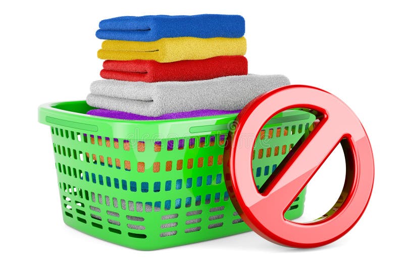 Laundry Basket Full of Clean Clothes with Graduation Cap. 3D Rendering