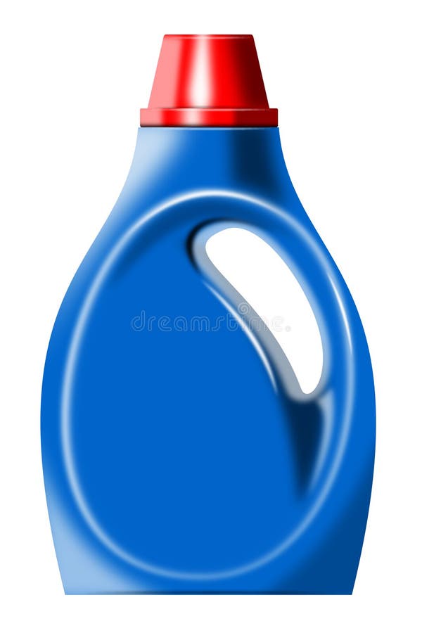 Laundry detergent bottle stock illustration. Illustration of