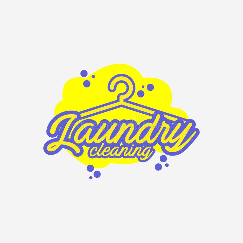 Laundry Dry and Cleaning Logo Vector Design Vintage Illustration ...