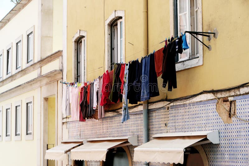 Laundry Hanging Picture. Image 86303101