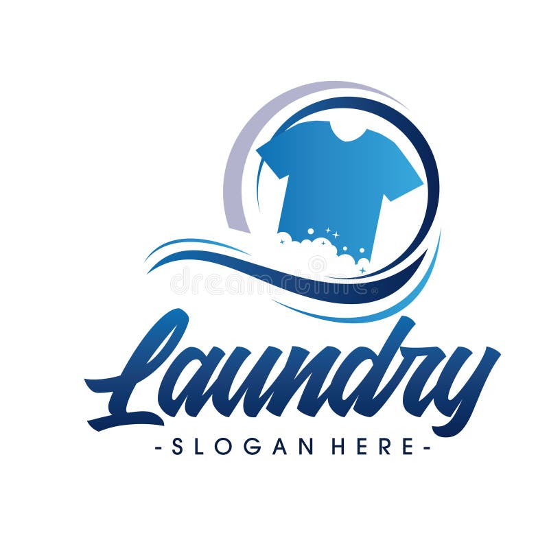 Laundry Logo Vector stock vector. Illustration of detergent - 184673938